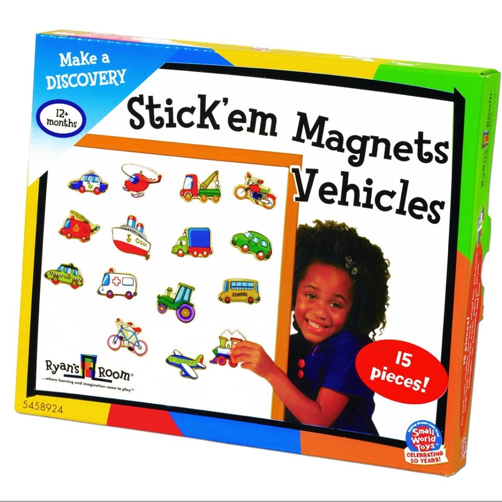 Stick'em Magnets Vehicles - Multicolor